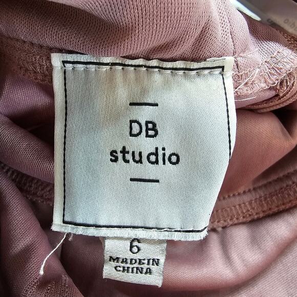 David's Bridal Glitter Knit Dress Womens Size 6 Wrap Prom Formal Wedding Maxi - Picture 13 of 13